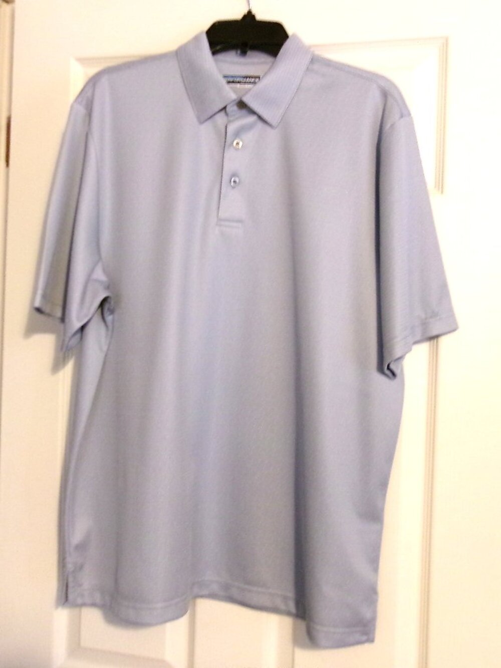 ROUNDTREE & YORKE PERFORMANCE WORK PLAY Gray Polo  Size L  Excellent